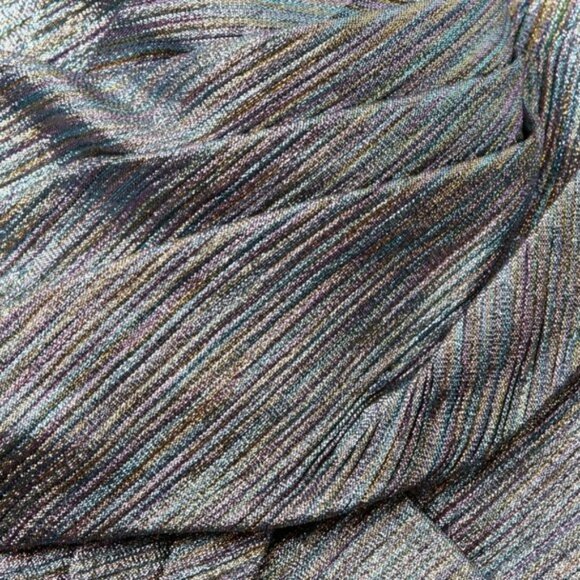 Shoshanna-Dawn Strapless Dress w/Pockets, Silver Multi Metallic, Size 10 - Picture 3 of 9